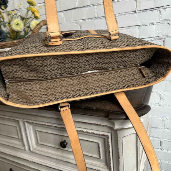 Coach small cc Canvas & Leather Duffle Bag (Large) - Picture 5 of 11